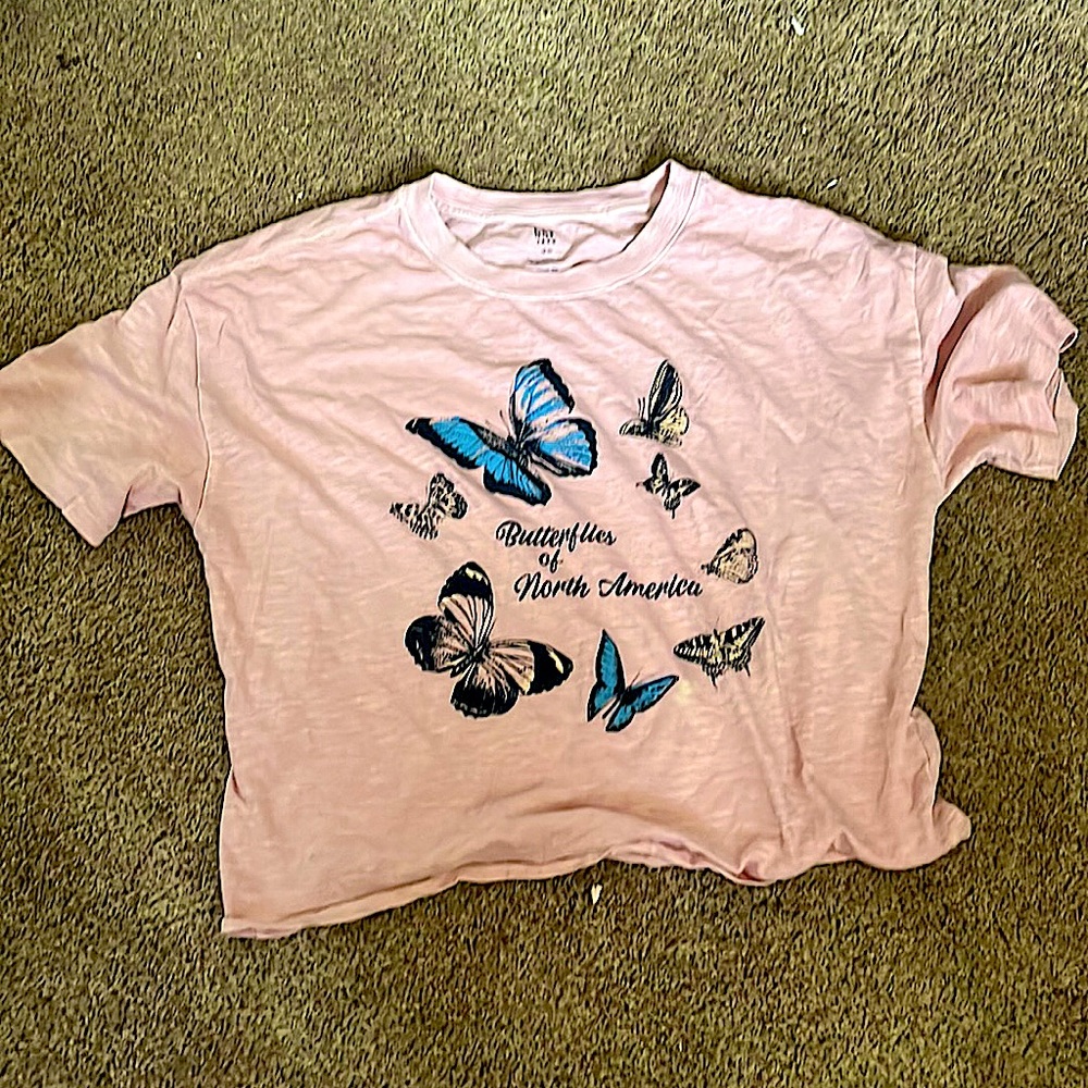 Pink crop top for teens from Gap